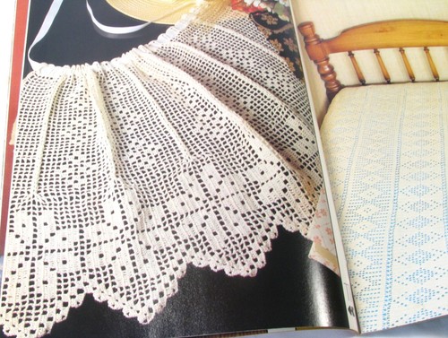 Decorative Crochet Magazine No. 5 September 1988 Doilies Lamp Shades Tablecloths - Picture 3 of 21