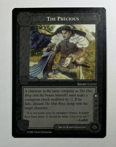 MIDDLE-EARTH CCG MECCG THE PRECIOUS WIZARDS RARE LOTR CARD NEVER PLAYED