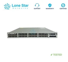 Cisco WS-C3850-48P-L Switch 3850 48-Port PoE+ Dual AC+Rack / C3850-NM-4-1G