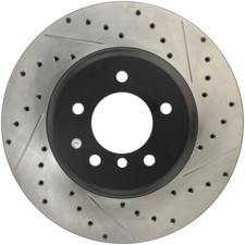 StopTech 08-09 BMW 535 Series / 04-09 545i/550i/645Ci/650i Slotted & Drilled Le