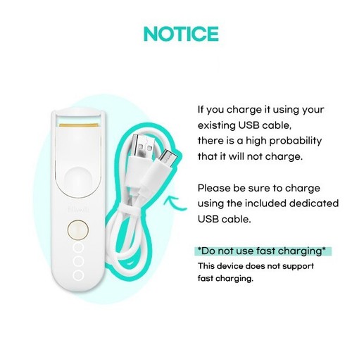 FILLIMILLI Heating Eyelash Curler W/Type C USB Cable (Rechargeable) - Picture 6 of 7