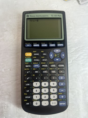 Texas Instruments TI-83 Plus Graphing Calculator with Cover Manual - Tested - Picture 6 of 6