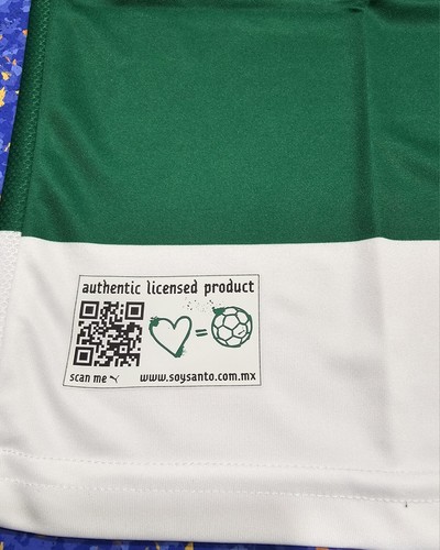 Maglia Club Santos Laguna calcio calcio uomo colore verde e bianco taglia small - Foto 4 di 15