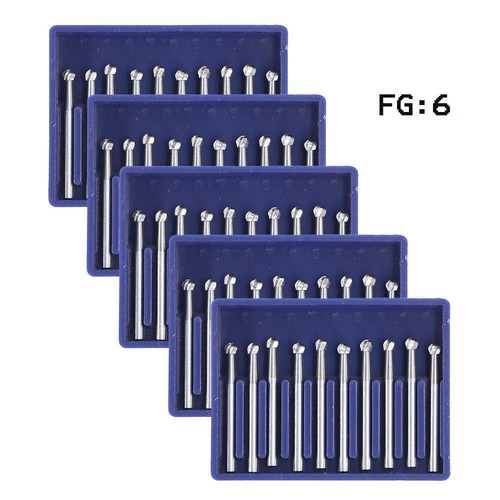 10/Box Dental Wolframcarbid Fräser Reibgriff FG Runde Hochgeschwindigkeitsturbine - Bild 72 von 89