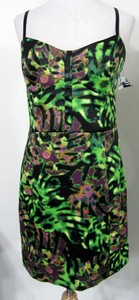 KENSIE-12-Tropical-Print-DRESS-Tie-Dye-Cocktail-Evening-Luau-Cruise-NWOT