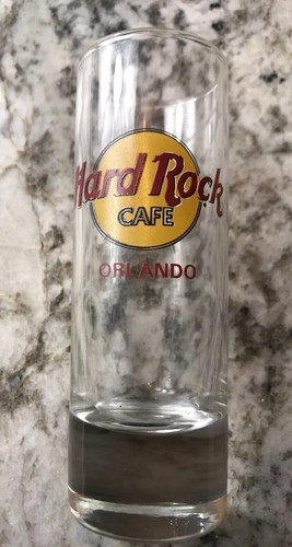 Orlando, Florida Hard Rock Cafe SHOT GLASS Red Letters Orlando FL Collectible - Picture 4 of 4