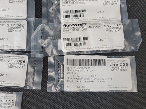 LOTE de 81 Tornillos Sintetiza Arandelas Canceladoras Tuerca Vitallium - Imagen 14 de 14
