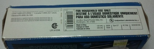 Proctor-Silex Travel Steam Iron #12565 Compact manual carrying case preowned NEW - Picture 3 of 8
