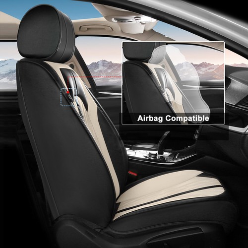 Faux Leather Car 5-Seat Covers Full Set Protector Pad for Volvo XC70 2003-2016 - Picture 6 of 9