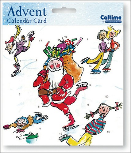 Caltime Square Advent Calendar Cards with envelope 24 doors 186 x 200 mm - Picture 4 of 6