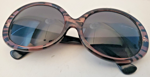 Gafas de sol vintage Liz Claiborne grandes redondas lentes oscuras marrón tortuga ~ 17103 - Imagen 8 de 12