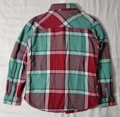 Columbia Damen kleines Langarm Button Down kariertes Flanellhemd Größe S - Bild 4 von 8