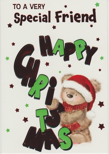 B. Friend Christmas Card ~ To A Wonderful Friend ~ Various Designs - Picture 62 of 63