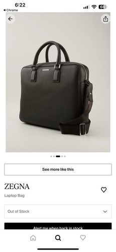 Ermenegildo Zegna Leder Aktentasche. 2000 $