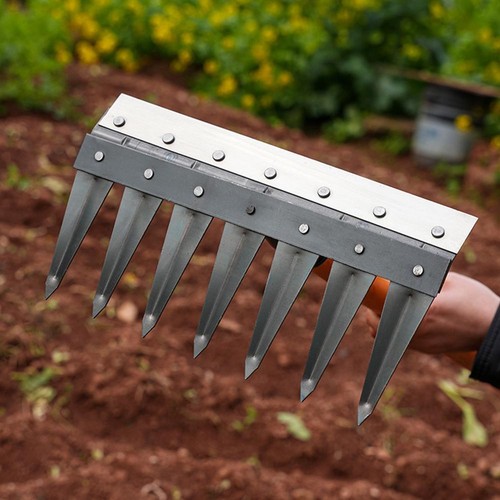 Plowing And Loosening The Soil, Agricultural Weeding Rake Tools Rake T4L9 - Picture 3 of 25