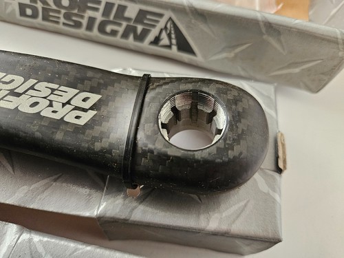 New NOS Profile Design AlpinePro Triple Carbon Crankset 175mm + 94/58 BCD Spider - Picture 7 of 10
