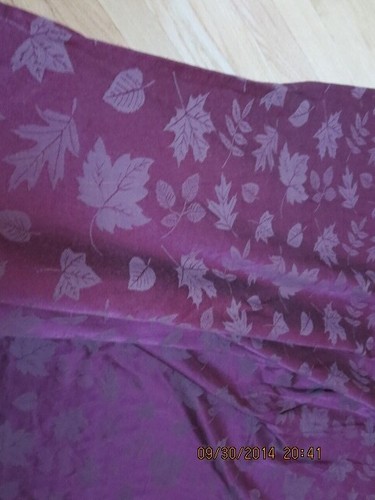 FALL TABLECLOTH--PURPLE WITH LEAVES--192" X 56"--#R13-5 - Picture 6 of 24