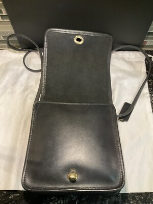 Vintage Coach COMPACT POUCH Glovetanned Leather 9620 Black