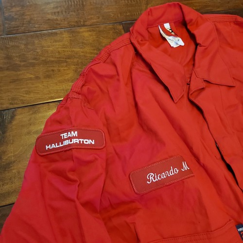 Wenaas Flame Resistant COVERALLS Halliburton Uniform - Red, Size 56 TALL Oil Gas - Picture 4 of 12