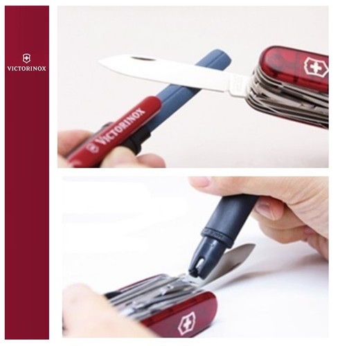 Victorinox Dual pocket knife sharpener affilatore doppio 43323 ceramica diamante - Foto 10 di 10