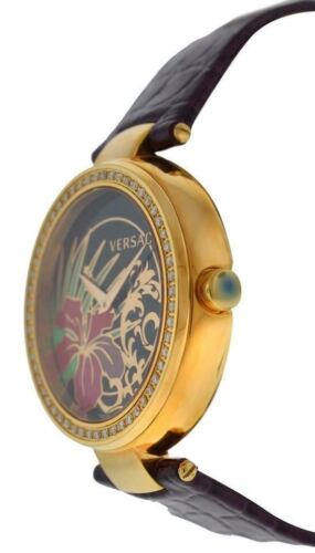 Versace Mystique Hibiscus Flower Dial Purple Watch – 19Q81D9HI-S702 ($5400 MSRP) - Picture 4 of 5