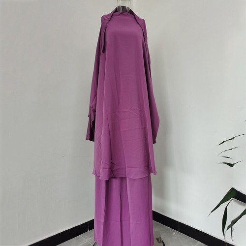 Gebets-Kaftan-Hijab-Kleid Abaya 2-Teiliges Set Muslimische Frauen Rockkleid | - Picture 4 of 22