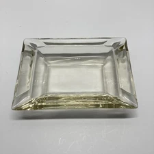 Beautiful Rectangular Glass Cigar /Cigarette Ashtray