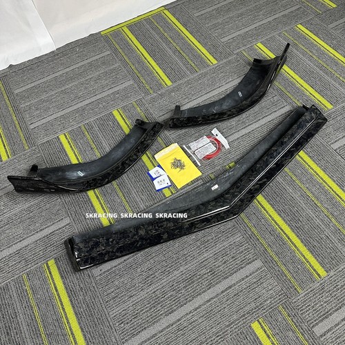 Forged Carbon Fiber Front Bumper Lip Spoiler 3X Fits Mercedes Benz W218 CLS63 - Picture 4 of 17