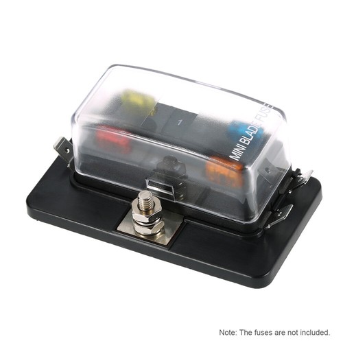 4 Way Mini Fuse Box Holder ATM 5A 10A 25A for Car Boat Marine Z8S8 - Picture 6 of 9