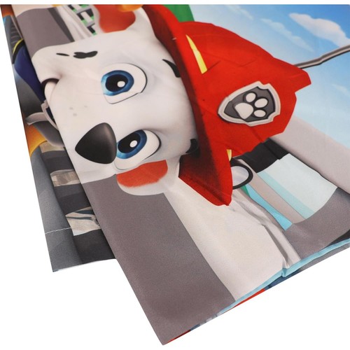 Set lenzuola bambini Paw Patrol con comodino reversibile letto matrimoniale in borsa 4 pz - Foto 3 di 9