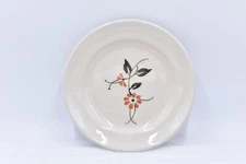 Zara Home 9 Inch Earthenware Plate with Floral Design in Beige SET OF 4
