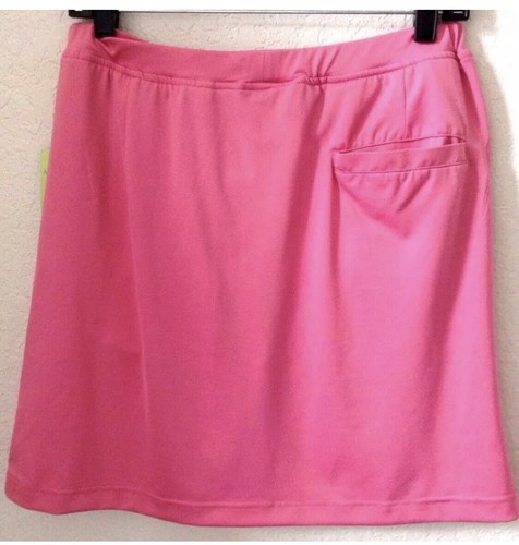 New Womens PETITE SMALL Knit Golf Skort /Skirt Pink Allyson Whitmore w/Pockets - Picture 3 of 3
