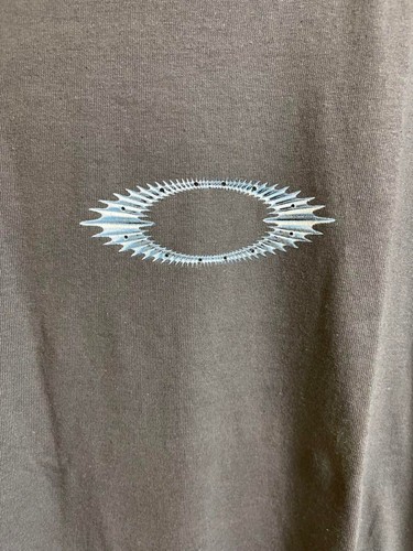 90s 00s Oakley vintage T-shirt deadstock short sleeves grey size M 2405M* - Picture 21 of 24