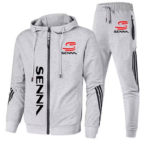 + Set tuta e felpa stampata Ayrton Senna Men con cappuccio - Foto 58 di 77
