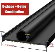 U O Ring Garage Door Seals Universal Garage Door Bottom Seals Rubber with