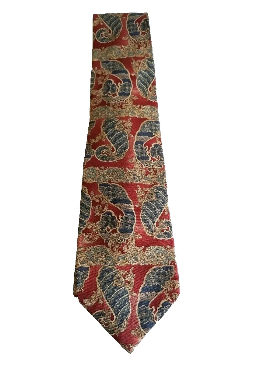 Bill Blass abstracto 100% Seda Corbatas para Hombre