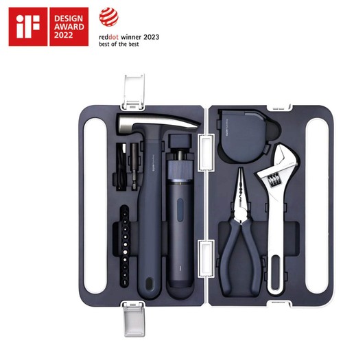 Hoto 3.6V Screwdriver Tool Set and Carry Case Spanner Hammer Plier Tape Measure - Picture 9 of 9