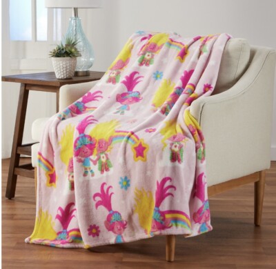 Trolls Throw plush Blanket Perfect Gift