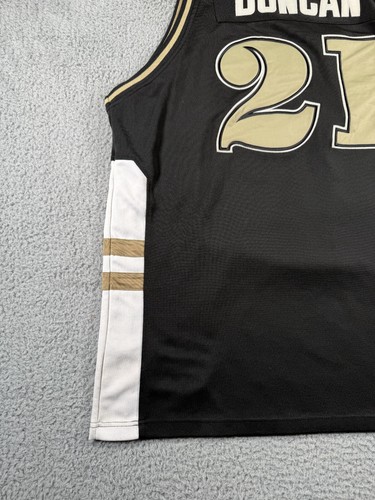 Hardwood Legends Tim Duncan Wake Forest Demon Deacons Jersey Mens 3XL Black - Picture 7 of 16