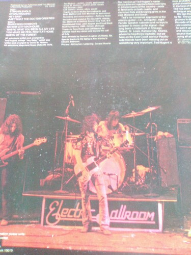 Ted Nugent Vinyl LP Very Good Condition - Imagen 2 de 2