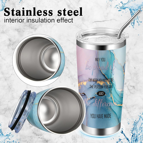 12 Set Employee Appreciation Gifts Bulk Christmas Supplies Inspirational Tumbler - Picture 4 of 6