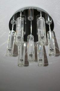 3 Arm Deckenleuchte Chrom Lampe Kristall Design Beleuchtung Wohn Schlaf Zimmer