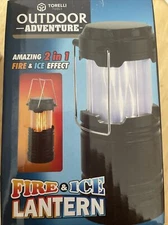 Torelli  Amazing Two In One Fire And Ice Lantern Compact Size New In Box Sealed