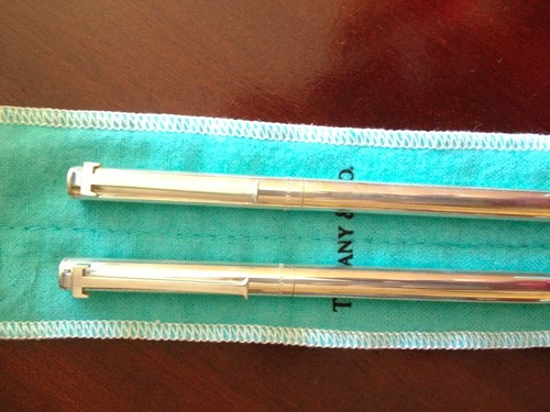AUTHENTIC TIFFANY & CO COMPANY SILVER PEN AND PENCIL SET - Picture 2 of 3