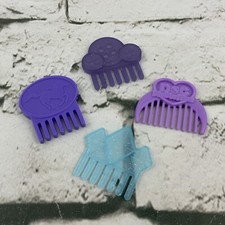 Plastic Doll Combs Various Brands Horse Doc Mcstuffins Purple Blue Lot Of 4