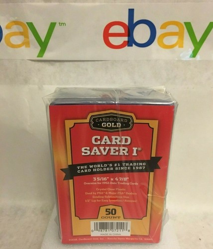 50 Ct Card Saver I Cardboard Gold PSA Graded Semi Rigid Holders BRAND NEW CS 1 - Picture 2 of 2