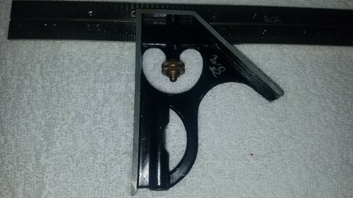 Metal Combination Square Made In USA - Picture 3 of 6