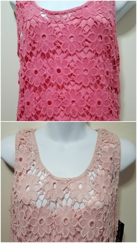 $109 INC International Concepts BLUSH PINK Crochet Lace Sheath Dress PM, L M3020 - Picture 9 of 12