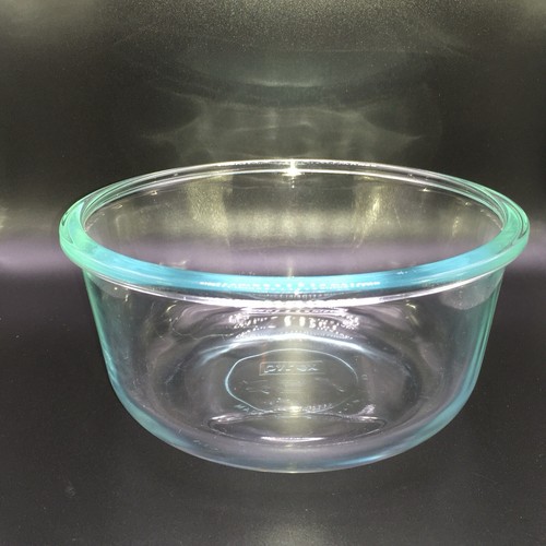 Pyrex 4 Cup Glass Prep and Bake Bowl 1 Quart Clear Aqua 7201R - Picture 6 of 12