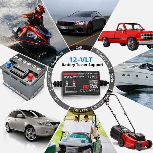 Monitor Batteria Auto BM2 Bluetooth 4.0 12V Dispositivo Tester Batteria Auto - Foto 3 di 6